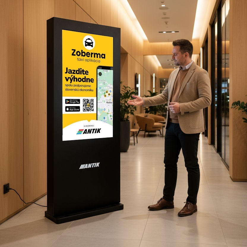 ANTIK Exteriérový 55" displej s dotykovým ovládaním